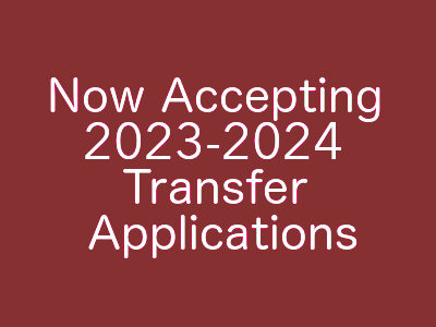 Now Accepting Transfer Applications